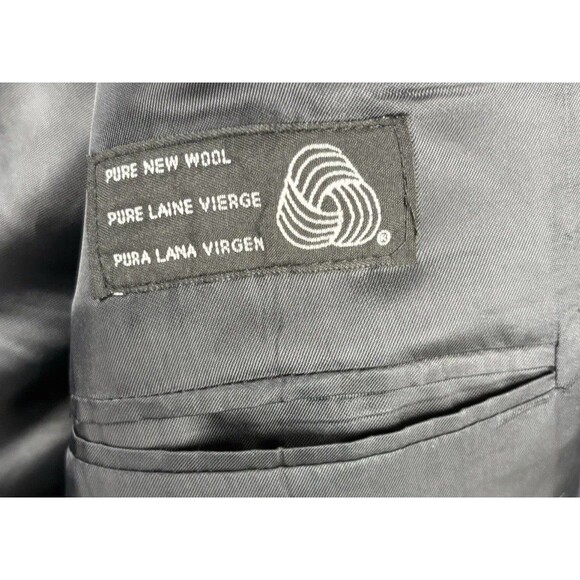 Chaps Ralph Lauren Mens Blazer Navy Blue Wool 2 Button Jacket Sport Coat 44L - Picture 6 of 7